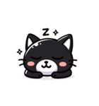 かわいい黒猫スタンプ！（個別スタンプ：7）