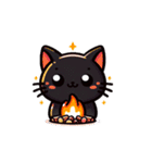 かわいい黒猫スタンプ！（個別スタンプ：14）