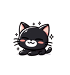 かわいい黒猫スタンプ！（個別スタンプ：16）