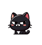 かわいい黒猫スタンプ！（個別スタンプ：17）