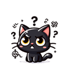 かわいい黒猫スタンプ！（個別スタンプ：21）