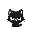 かわいい黒猫スタンプ！（個別スタンプ：23）