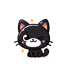 かわいい黒猫スタンプ！（個別スタンプ：28）