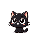 かわいい黒猫スタンプ！（個別スタンプ：30）