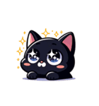 かわいい黒猫スタンプ！（個別スタンプ：32）