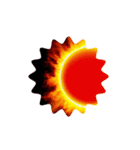 燦然輝く太陽の紋章1勇気と希望 炎の勇者（個別スタンプ：35）