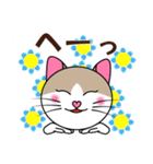 茶シロ★キュートな猫にゃんのスタンプ1（個別スタンプ：2）