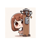 丸い女の子_1（個別スタンプ：12）