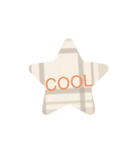 チェック柄Cuteスタンプ（個別スタンプ：4）