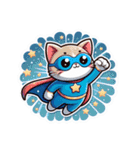 スーパーにゃんSticker(ネコ)Stic-(修正版)（個別スタンプ：12）