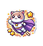 スーパーにゃんSticker(ネコ)Stic-(修正版)（個別スタンプ：18）