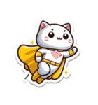 スーパーにゃんSticker(ネコ)Stic-(修正版)（個別スタンプ：24）