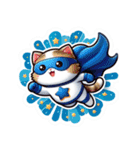 スーパーにゃんSticker(ネコ)Stic-(修正版)（個別スタンプ：32）