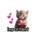 Kitten heart stamp！（個別スタンプ：8）