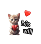 Kitten heart stamp！（個別スタンプ：9）