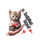 Kitten heart stamp！（個別スタンプ：12）