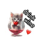 Kitten heart stamp！（個別スタンプ：17）