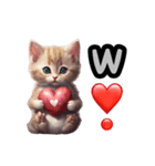 Kitten heart stamp！（個別スタンプ：26）
