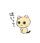 ベージュねこちゃんスタンプ（個別スタンプ：24）