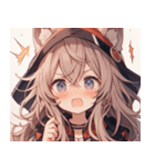 [かわいい]猫の女の子1（個別スタンプ：6）