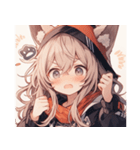 [かわいい]猫の女の子1（個別スタンプ：7）
