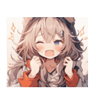 [かわいい]猫の女の子1（個別スタンプ：13）
