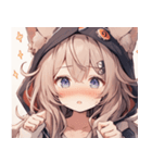 [かわいい]猫の女の子1（個別スタンプ：14）