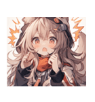 [かわいい]猫の女の子1（個別スタンプ：25）