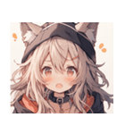 [かわいい]猫の女の子1（個別スタンプ：27）