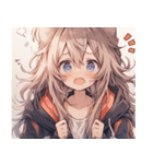 [かわいい]猫の女の子1（個別スタンプ：28）