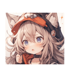 [かわいい]猫の女の子1（個別スタンプ：31）
