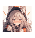 [かわいい]猫の女の子1（個別スタンプ：34）