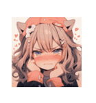 [かわいい]猫の女の子1（個別スタンプ：39）