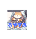 パジャマ猫＜おやすみ＞（個別スタンプ：5）