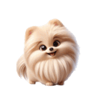 3D Art Dog Friends Pomeranian simple（個別スタンプ：27）