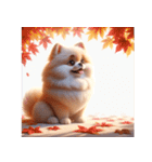 3D Art Dog Friends Pomeranian simple（個別スタンプ：38）