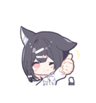 いくちゃんスタンプ（くろねこばーじょん）（個別スタンプ：4）