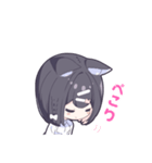 いくちゃんスタンプ（くろねこばーじょん）（個別スタンプ：6）