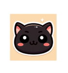 かわいい 黒猫（個別スタンプ：10）