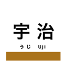 奈良線(京都-奈良)の駅名スタンプ（個別スタンプ：9）