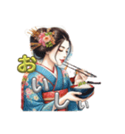 Japan Kimono lady（個別スタンプ：3）