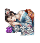 Japan Kimono lady（個別スタンプ：10）