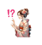 Japan Kimono lady（個別スタンプ：21）