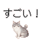 猫のピクセルアート(ドット絵)スタンプ 5（個別スタンプ：5）
