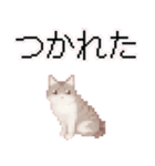 猫のピクセルアート(ドット絵)のスタンプ 2（個別スタンプ：6）