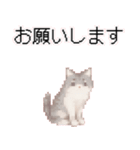 猫のピクセルアート(ドット絵)のスタンプ 2（個別スタンプ：26）