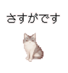 猫ドット絵ステッカーver1（個別スタンプ：15）