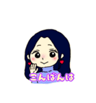 かわちぃ女の子のスタンプ（個別スタンプ：3）