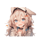 [かわいい]犬耳の女の子1（個別スタンプ：4）