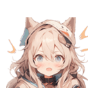 [かわいい]犬耳の女の子1（個別スタンプ：5）